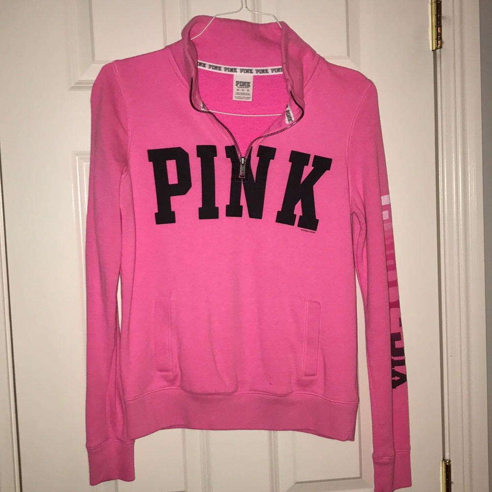 PINK quarter zip up